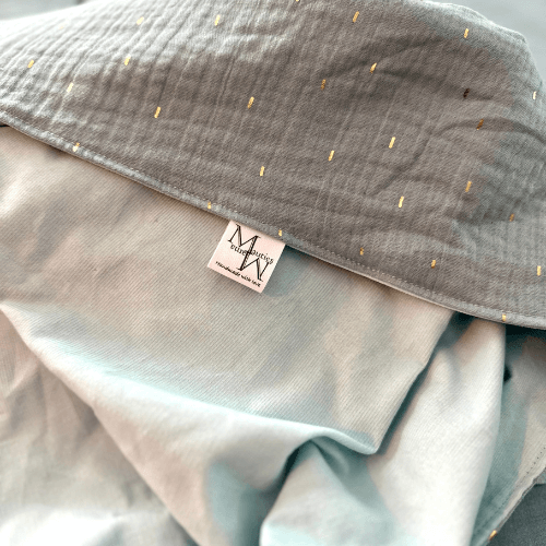 Blanket mini rib & hydrophilic glitter blue | various sizes