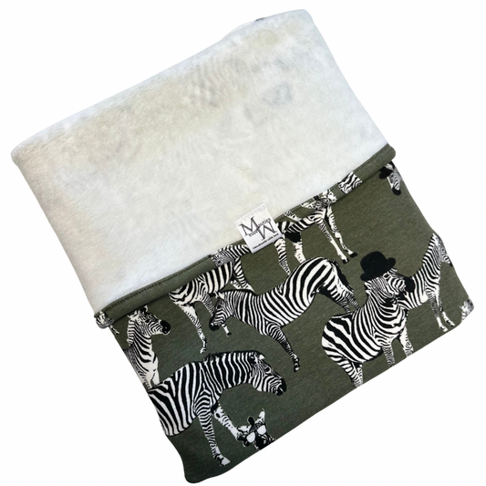 Deken Fleece Funny Zebra | 70x100cm