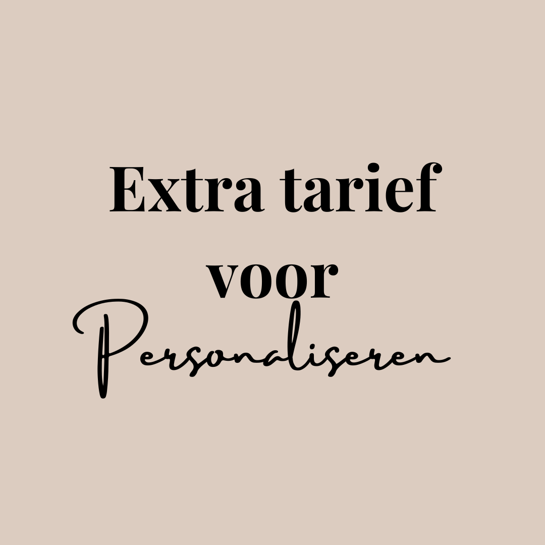 Extra tarief voor gepersonaliseerde producten