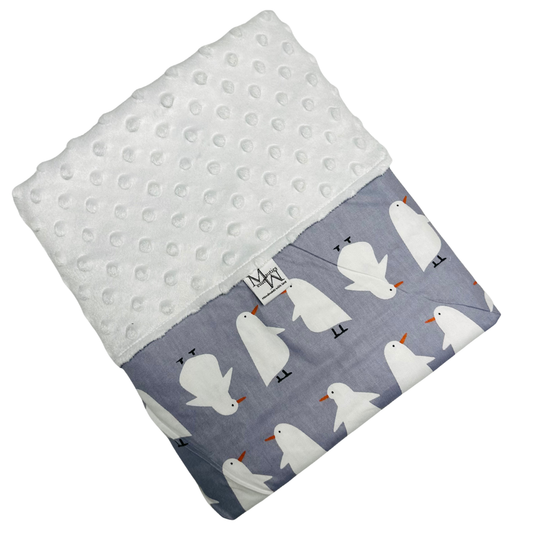 Wiegdeken Vogels Minky Nop | 70x100cm