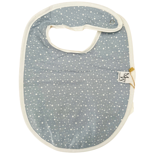 Slabber Confetti blauw & teddy