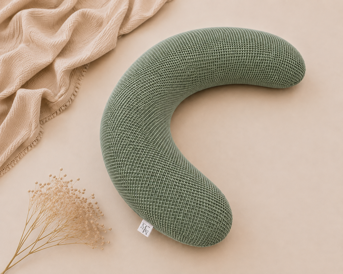 Nursing pillow cover XL | compose yourself | waffle fabric