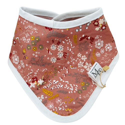 pointed bib flowers old pink