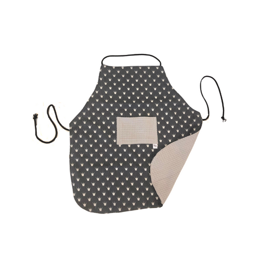 Short enfant Crowns gris gaufré