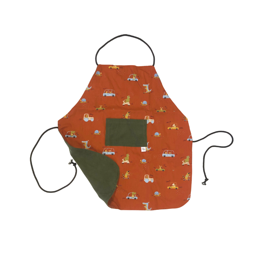 Kindershort Car groene rib