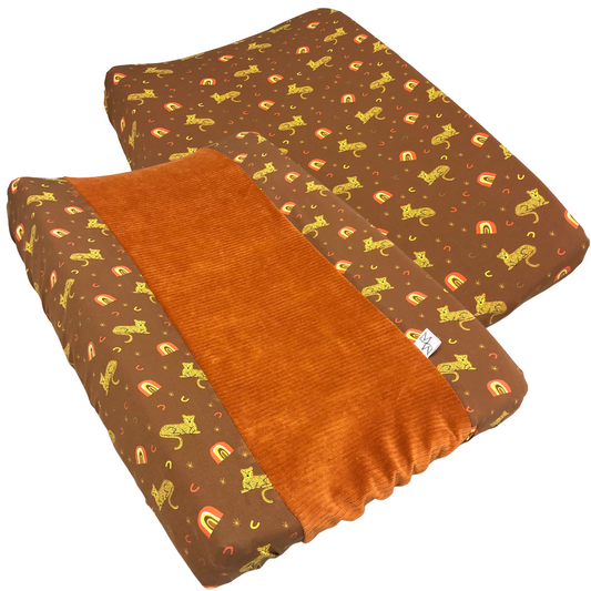 Housses de matelas à langer | Lion | ensemble 2 pièces