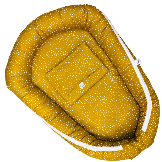 Baby nest Confetti Ochre | with ZIPPER | in stock