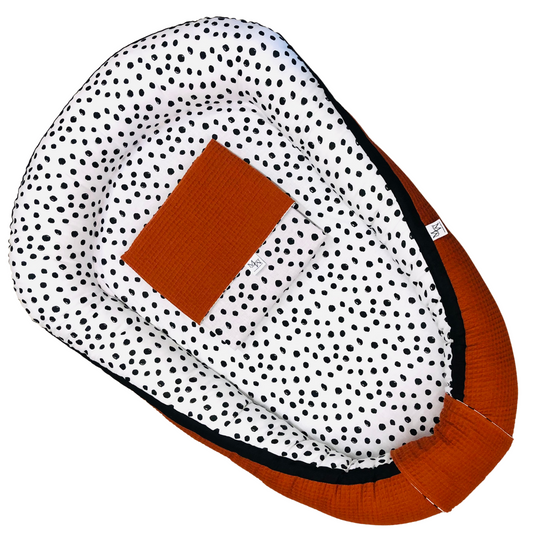 Baby nest dots brick | in stock | with zipper
