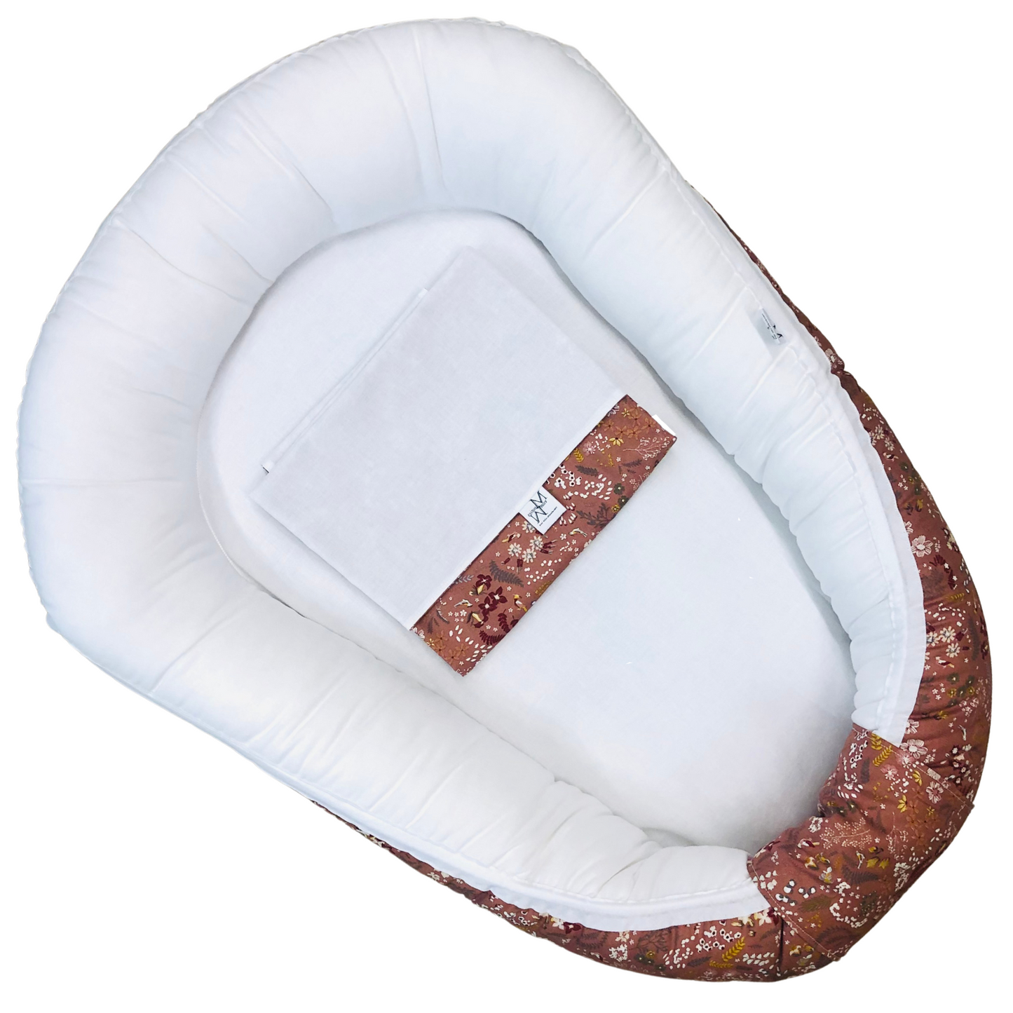 *LAST* Baby nest old pink flowers | Bio-cotton