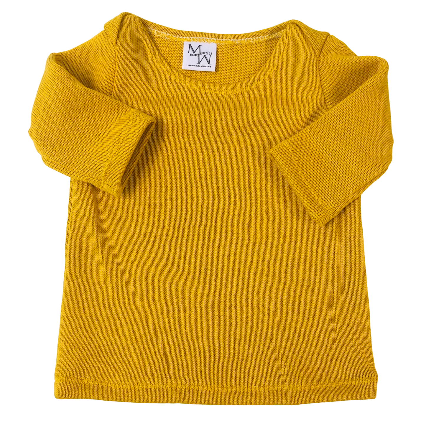 Romper shirt ochre yellow | Knitted fabric