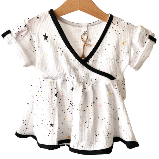 Galaxy white muslin dress | SALE