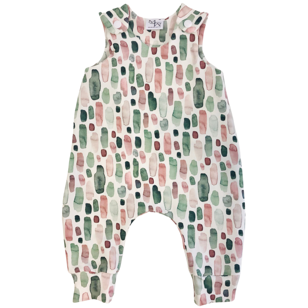 Salopette | Painted stripes