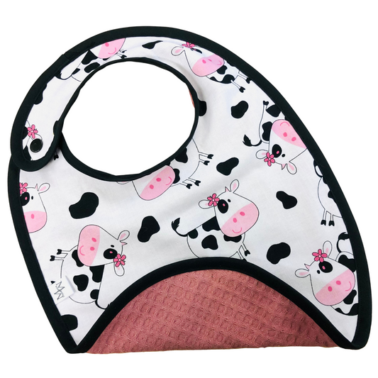 Pink Cows Bib