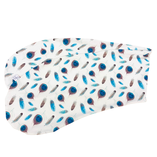 Housse de coussin d'allaitement | Maillot | Plume de paon | en stock