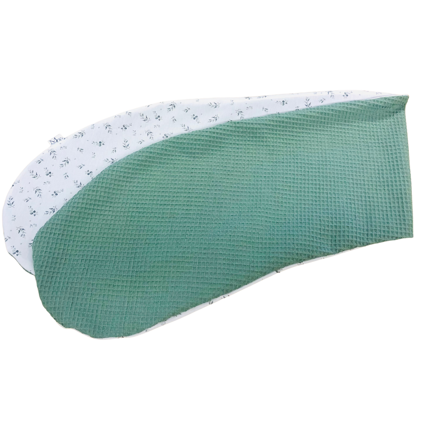 Voedingskussenhoes | Tiny leaves oud groen | op voorraad