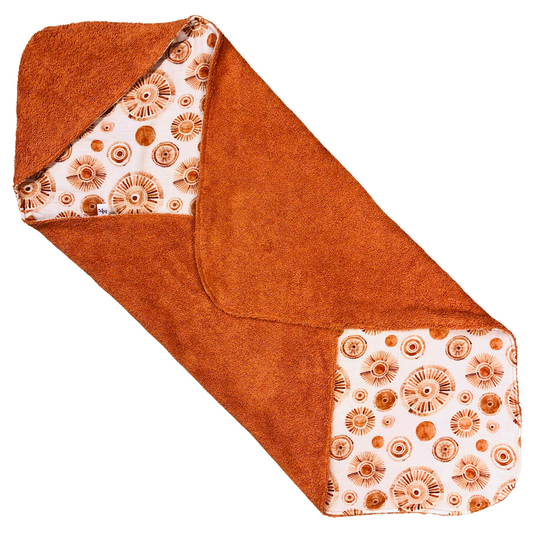 Cape enveloppante Mandala brique