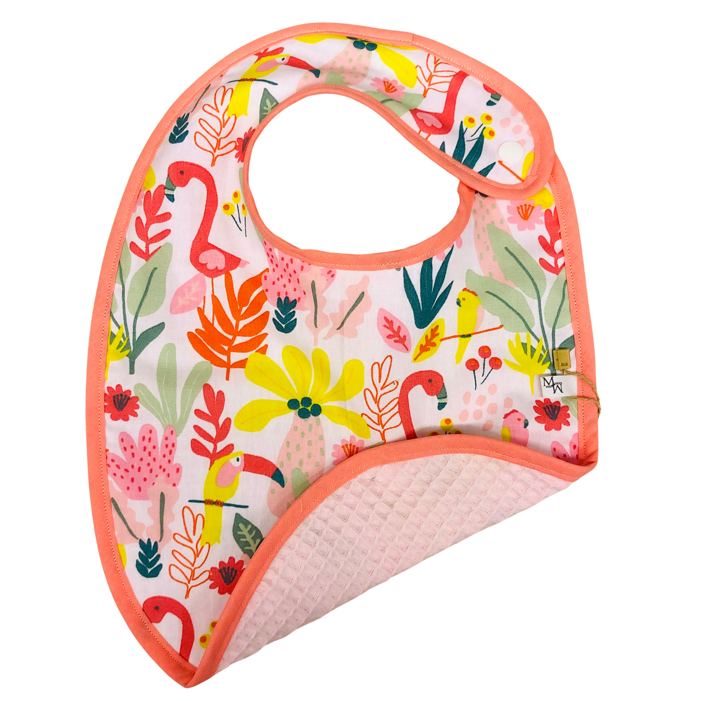 Bavoir Flamant Rose