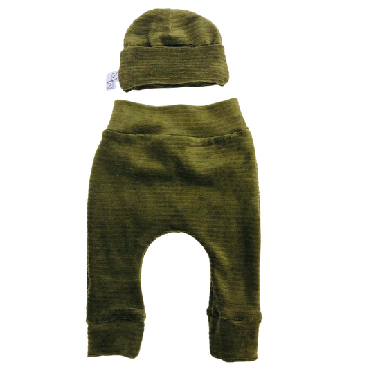 newborn set | Ribcord | army green