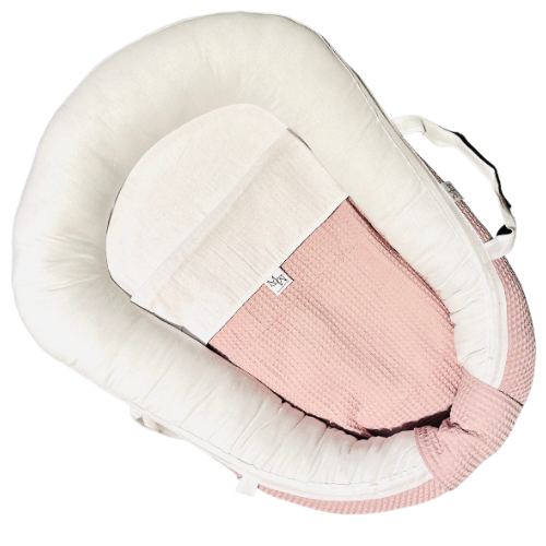 Poppennestje | Gewoon wit & oud roze wafel | Speelgoed
