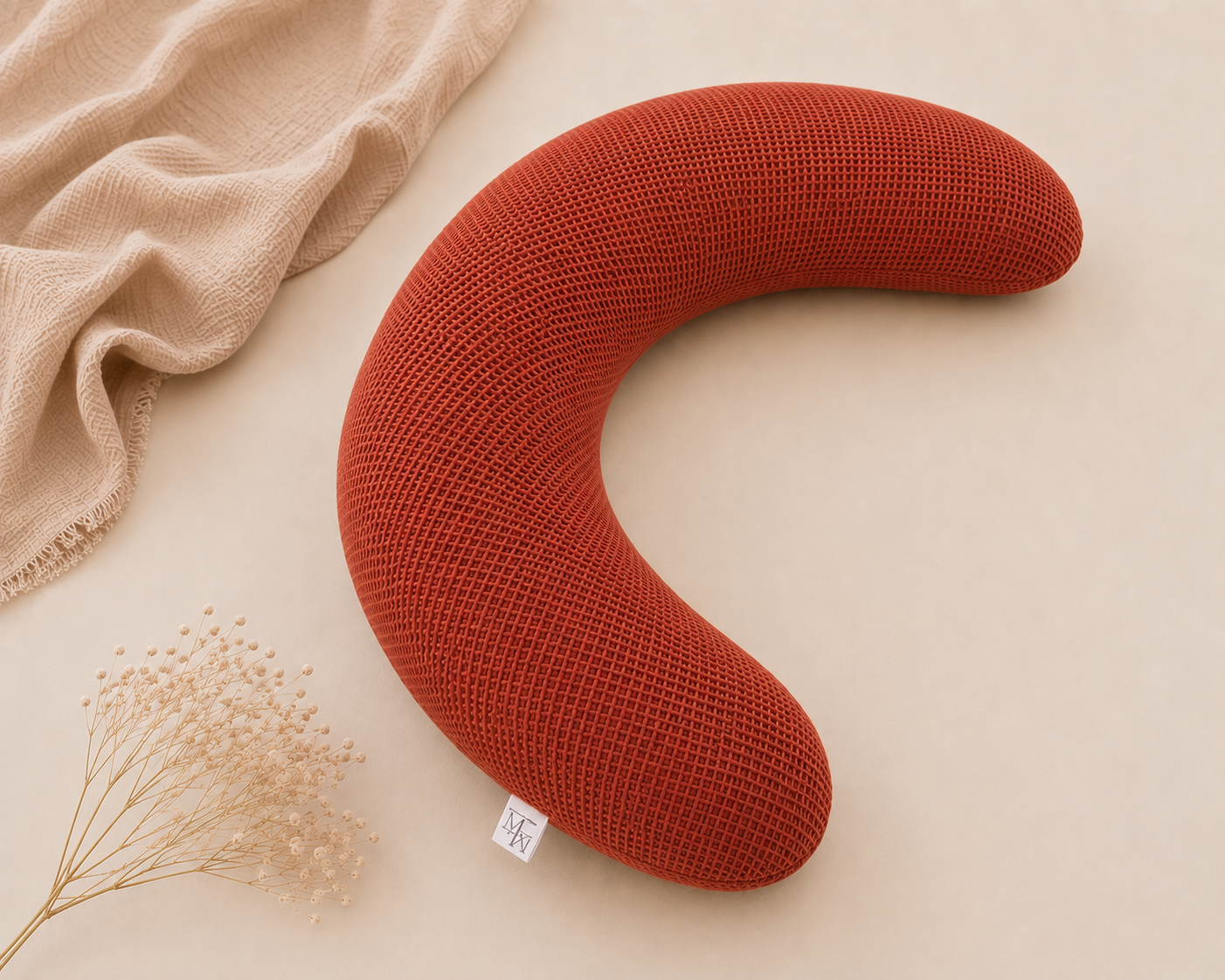 Nursing pillow cover XL | compose yourself | waffle fabric