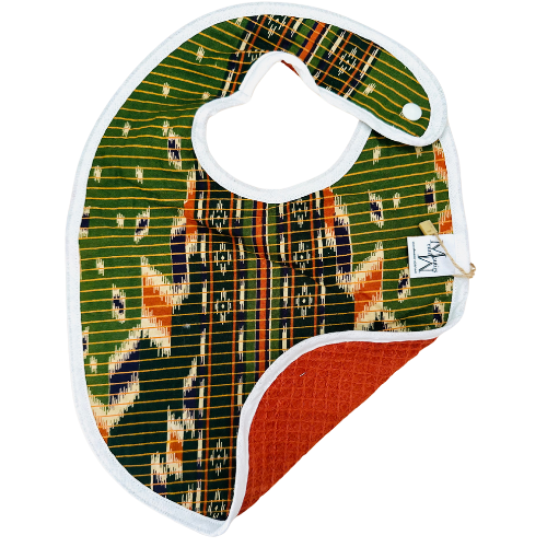 Slabber Batik Sarong Double Ikat print groen