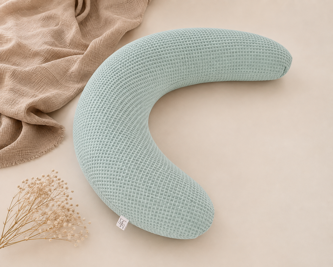 Nursing pillow cover XL | compose yourself | waffle fabric