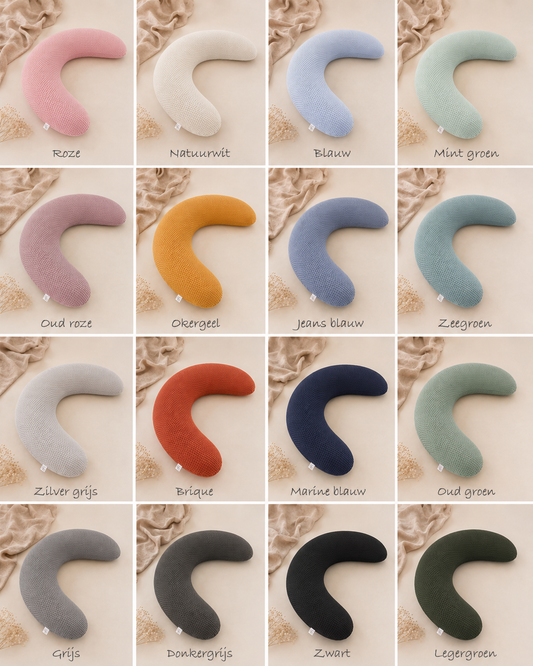 Housse de coussin d'allaitement XL | composez-vous | tissu gaufré