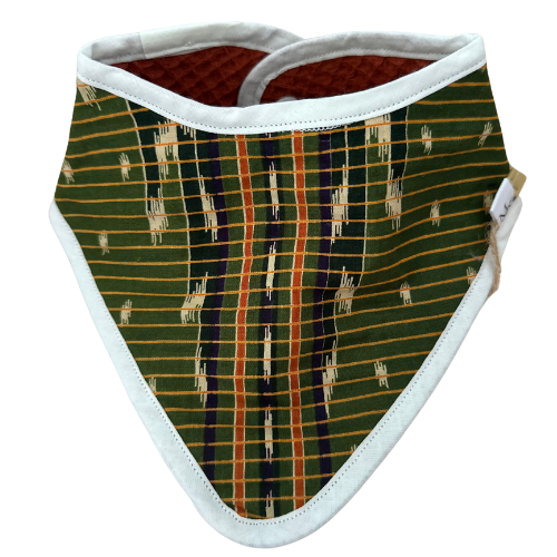 Puntslabber Batik Sarong Double Ikat print groen