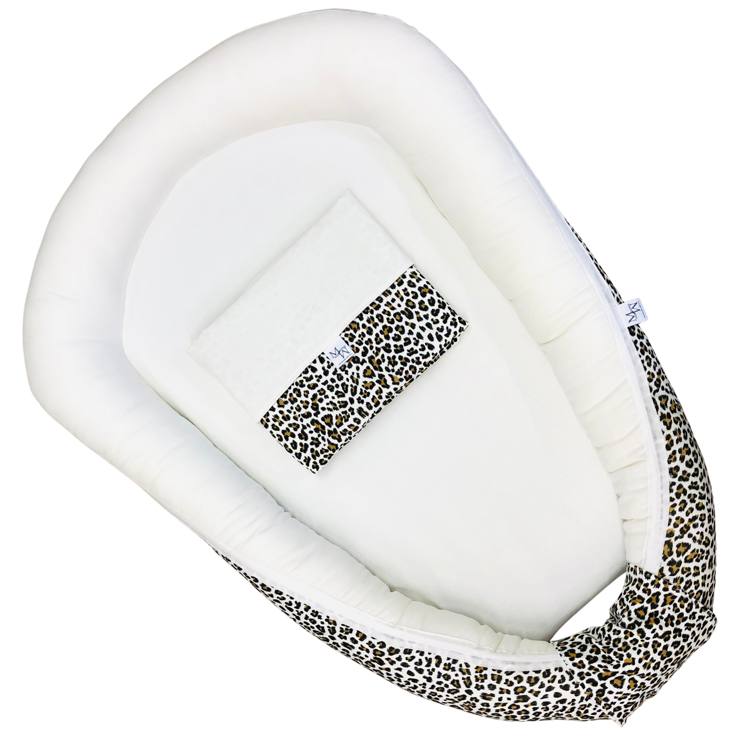 MM CHIC Babynest Leopard off white | met RITS | op voorraad