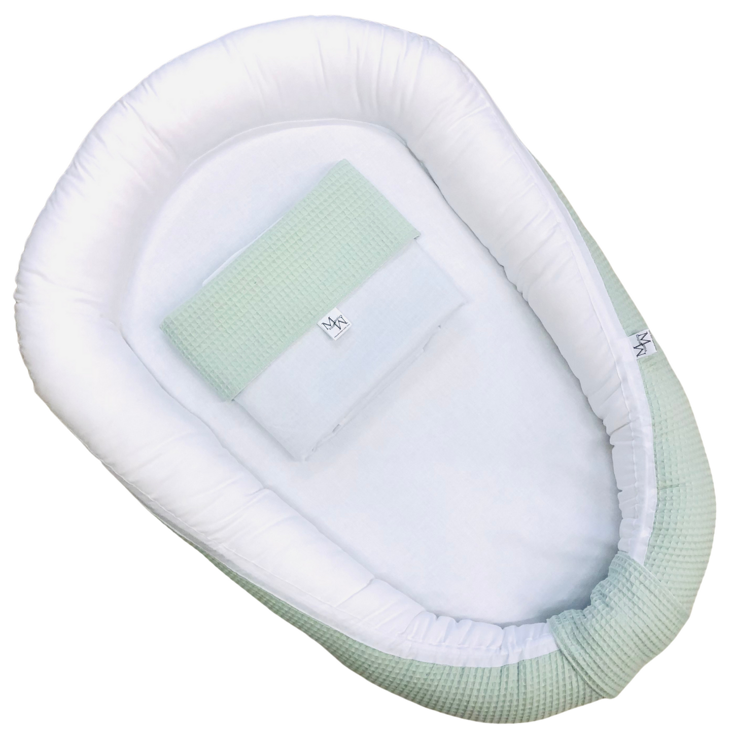 Babynest Gewoon Wit-mint met RITS | op voorraad