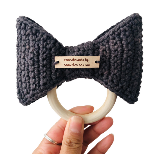 Bijtring | Bow-tie | limited edition antraciet